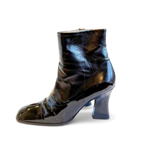 Prada Black Leather Ankle Boots – Size 38 - Picture 4 of 10